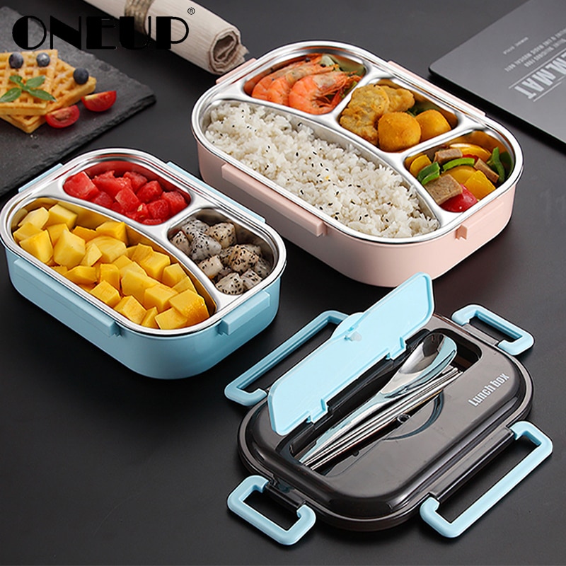 Boîte à lunch ronde portable de style japonais, boîte à lunch en acier  inoxydable, boîte à