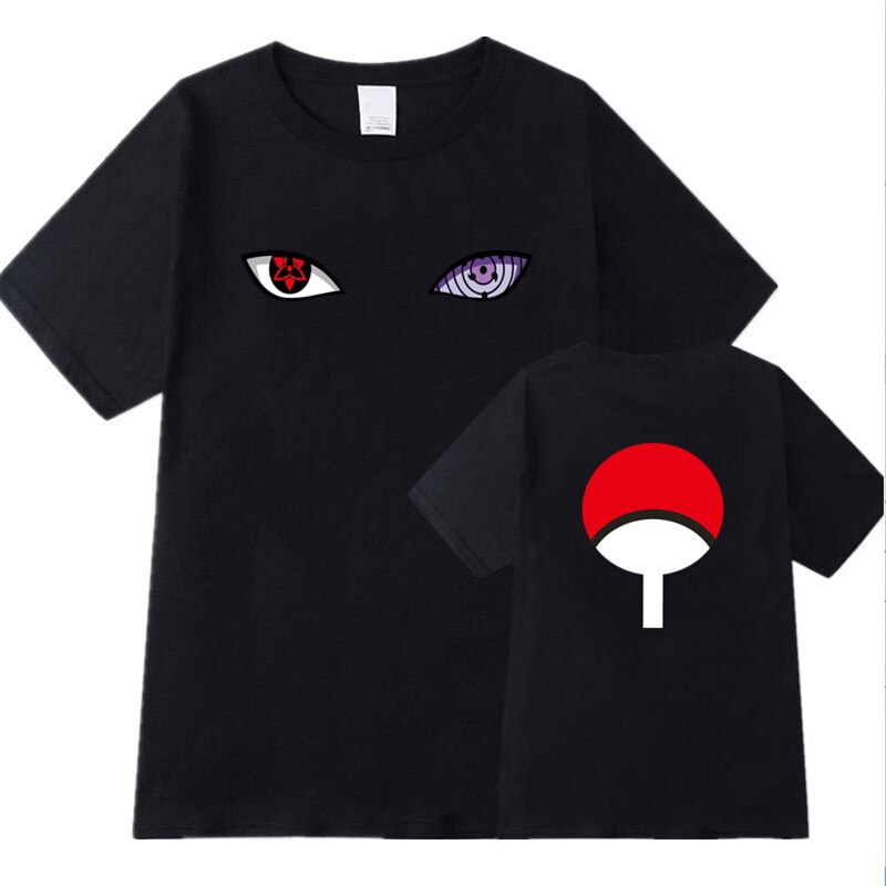 T-Shirt-col-rond-imprim-Streetwear-la-mode-avec-des-yeux-de-Hatake-Uchiha-Uzumaki-Harajuku