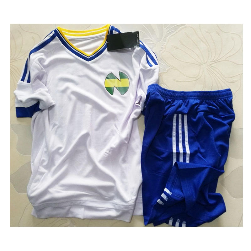Capitaine-Tsubasa-blanc-maillot-costume-Nankatsu-cole-primaire-Tsubasa-Ozora-Cosplay-Football-v-tements-ensembles