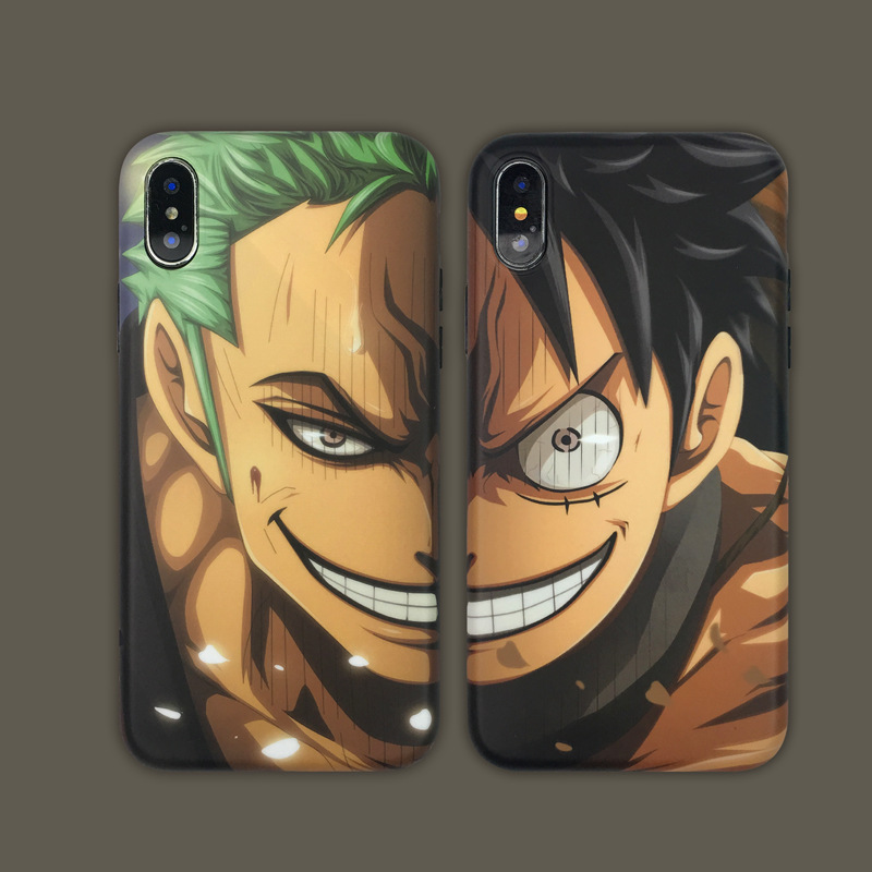 Pour-iphone-8-XS-11-Pro-MAX-housse-en-silicone-Roronoa-Zoro-une-pi-ce-Luffy