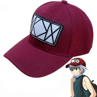Casquette-de-baseball-Anime-Hunter-x-Hunter-Killua-Zoldyck-Cosplay-chapeau-brod-r-glable-unisexe-accessoires