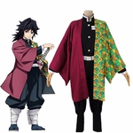 Anime-d-mon-tueur-Kimetsu-no-Yaiba-Tomioka-Giyuu-Cosplay-Costume-japonais-Kimono-uniforme-femmes-hommes