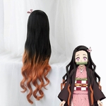 Cosroad-Nezuko-Tanjirou-Kamado-perruques-d-mon-Slayer-Kimetsu-no-Yaiba-Cosplay-perruques-Zenitsu-Agatsuma-dor