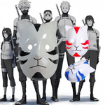3-couleurs-Naruto-Clan-Kakashi-Anbu-Ninja-Style-masque-d-guisement-Cosplay-accessoires-Costume-Halloween-Anime