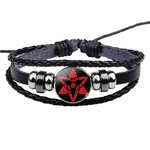 Uchiha-Clan-Rinnegan-Sharingan-Yeux-Bracelet-Anime-Naruto-En-Cuir-Tress-Bracelet-Naruto-Sasuke-Itachi-Kakashi