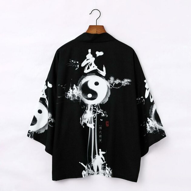 Veste Kimono Cardigan Long Haori Style Japonais - Impression Animal - Taille Unique Unisexe - Neuf Avec étiquettes