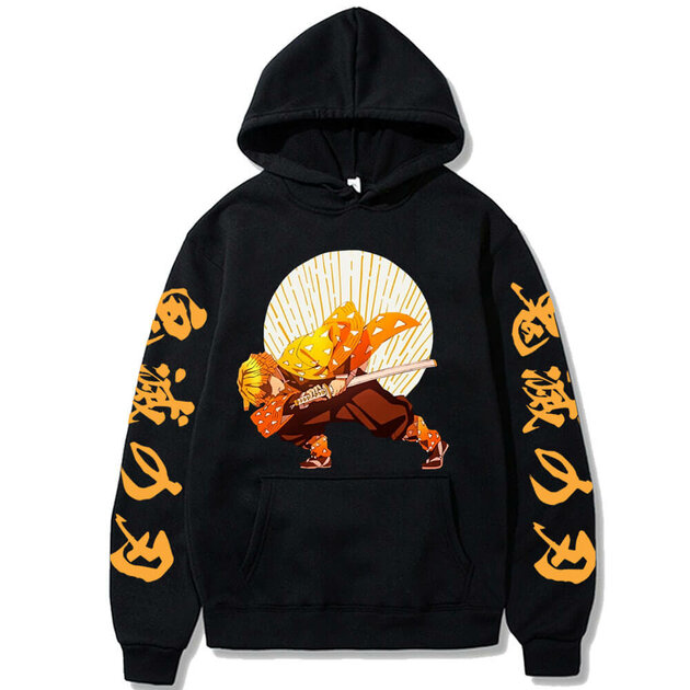 Sybnwnwm Sweat à capuche unisexe Kimetsu no Yaiba Anime Nezuko fantaisie pour hommes, femmes, garçons et filles, blanc, 4X-Large