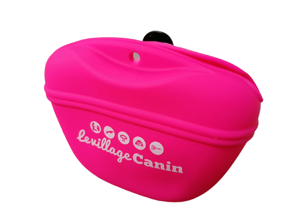 pochette friandises silicone rose