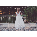 robe longue blanche mariage enfant