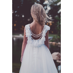 robe mariage longue blanc enfant