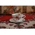 Tasse à Thé Florale élégante Sur Tapisserie Vintage