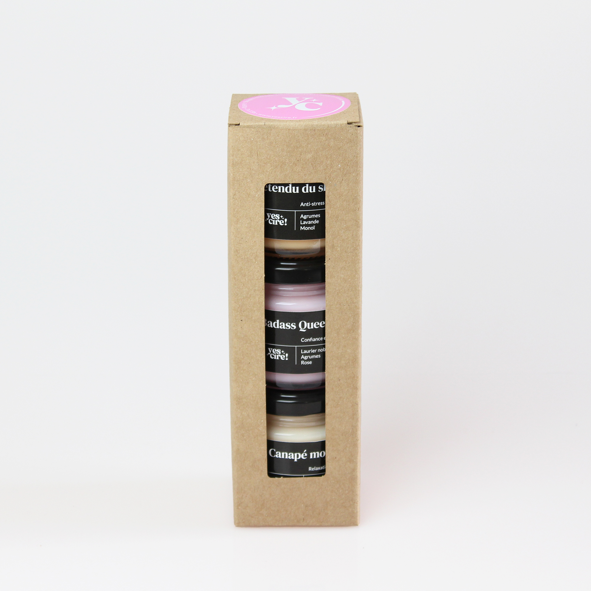 coffret découverte aromathérapie, mini bougies YesCire aux huiles essentielles
