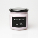 Bougie vegan YesCire, bougie-thérapie "Flemme like you", bougie d’aromathérapie motivation fabriquée en France