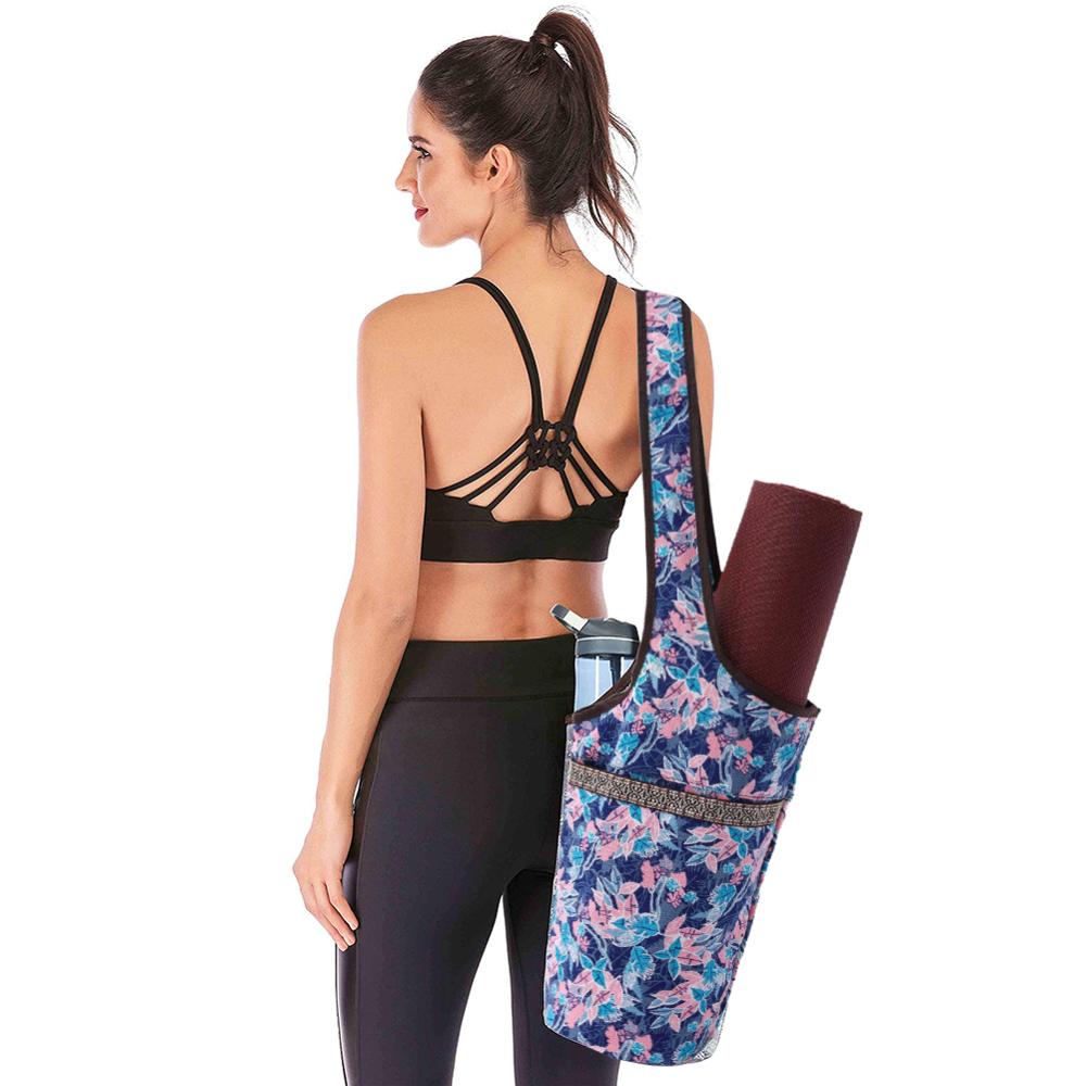 Sac tapis de yoga fleuris standard - Yoga Shop Genève Sac tapis de yoga fleuris standard - Yoga Shop Genève