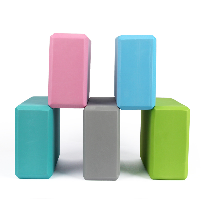 2 Blocs De Yoga En Mousse EVA Haute Densité - Antidérapants, Bords Biseautés, Pour étirement Et équilibre - 2