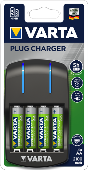 Chargeur Accus Varta pour piles rechargeables AA et AAA