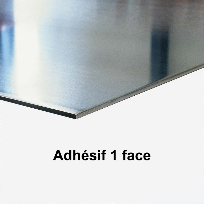 Aluminium 1mm Adhésif 1 face - Supports Rigides/Supports Adhésifs