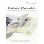 Certificat Hahnemühle format A4 - 25 feuilles (50 hologrammes)