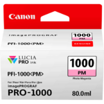 Cartouche d'encre Canon PFI-1000PM Photo Magenta, 80ml pour imprimante Canon Pro-1000