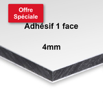Dibond® 4mm Adhésif 1 Face - Format 59x89 cm (Offre spéciale)