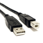 Câble USB 2.0 Type A/B, 2m, noir