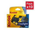 Kodak Fun Daylight - Jetable couleur - 27 poses + 12 gratuites - Pack de 10 appareils