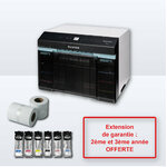 Fujifilm - Kit Imprimante Jet d'encre DX400 + Encres + Papier 152mm Brillant + Câbles + Extension de garantie à 3 ans Offerte