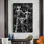 Girafes-d-art-amusantes-avec-des-affiches-de-lunettes-de-soleil-et-imprim-s-peintures-sur
