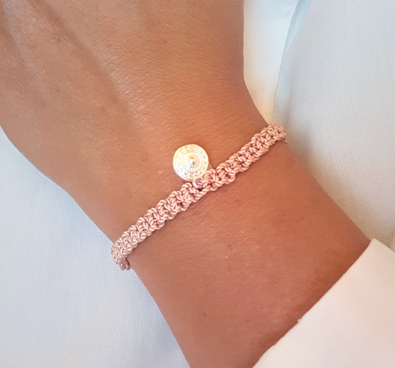 Bracelet cordon de soie-femme-pendentif inca-Tintaya-Bijoux ethnique