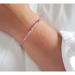 Bracelet femme-perles naturelles-Améthystes-Albine-Bijoux