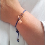 Bracelet fil de soie-femme-breloque-Florine-Bijoux
