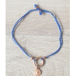 Bracelet fil de soie-femme-breloque-Florine-Bijoux-à plat