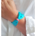 Bracelet twill de soie-femme-rondelle swarovski-Danelys-Bijoux