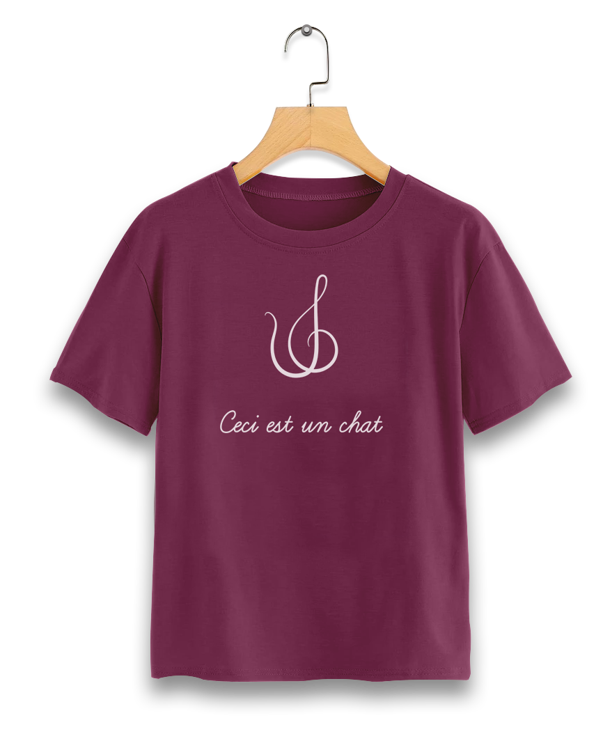 TEE-SHIRT CECI CHAT ENFANT