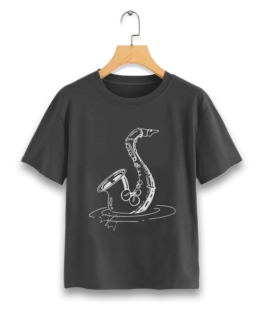 T-Shirt-gris-foncé