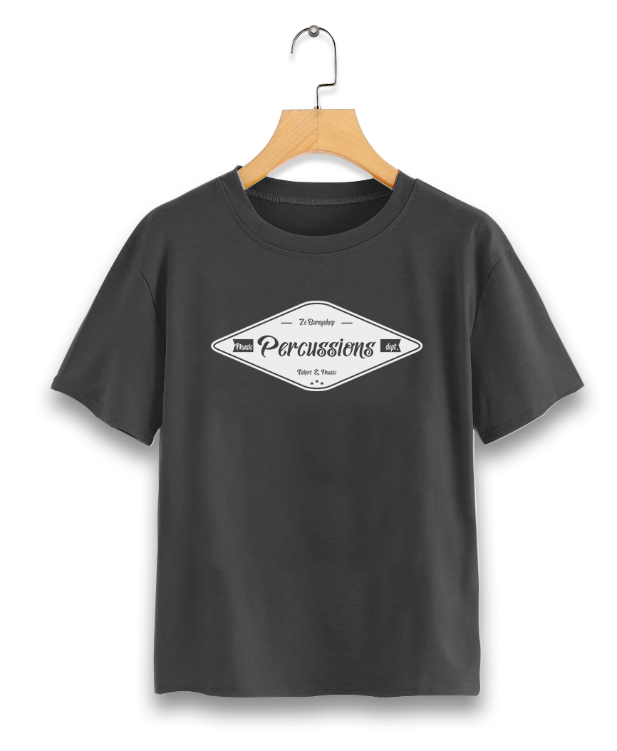 T-Shirt-gris-foncé-percus