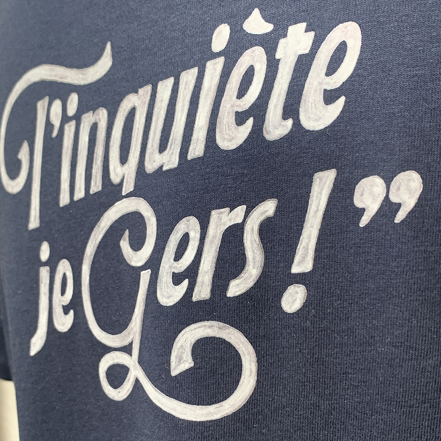 Tee-shirt tinquiète je Gers zoom catégorie gers homme`