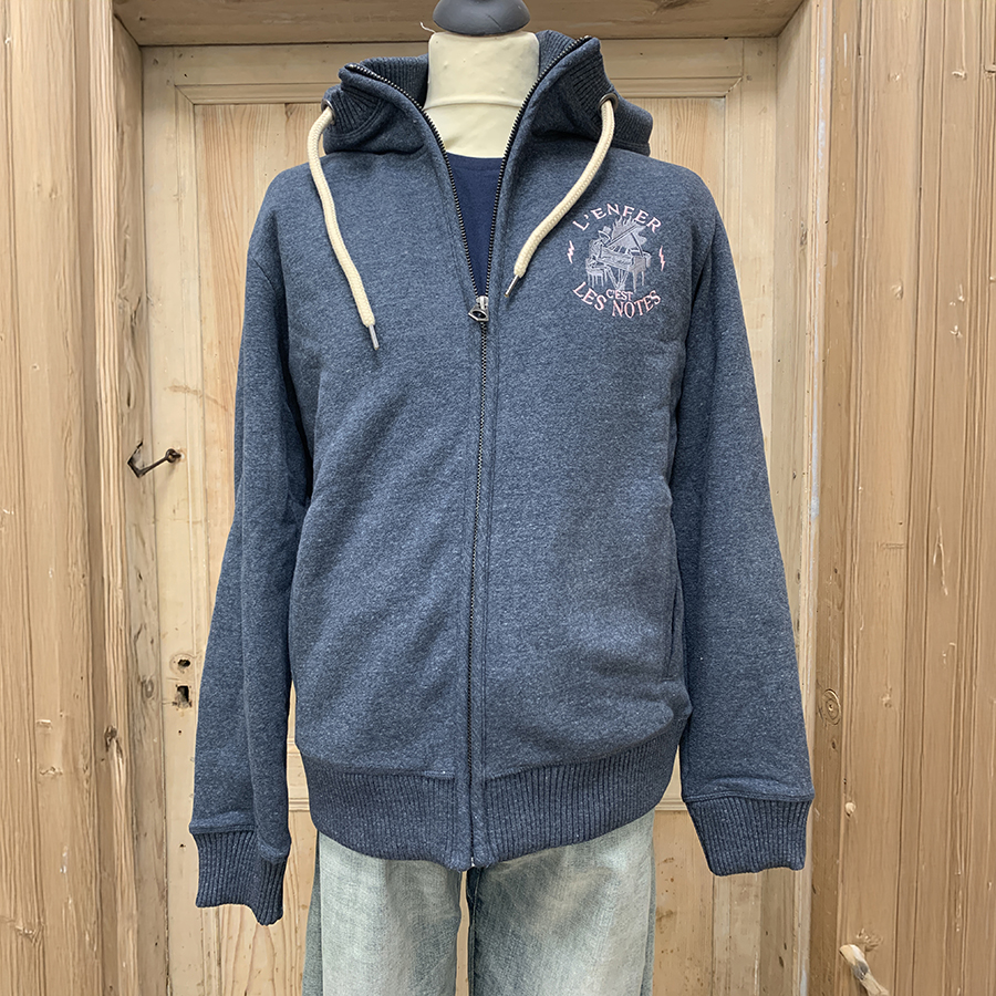 sweat sherpa broderie lenfer cest les notes catégorie veste manteau