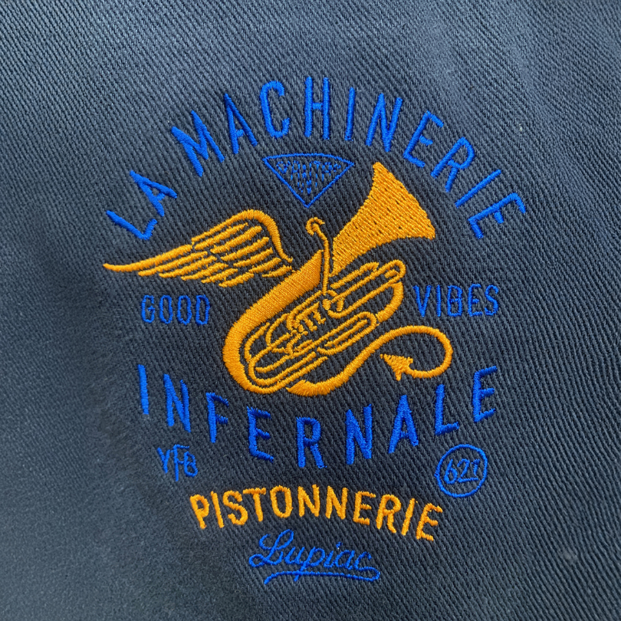 Veste de travail unisexe machinerie infernale gros plan 6