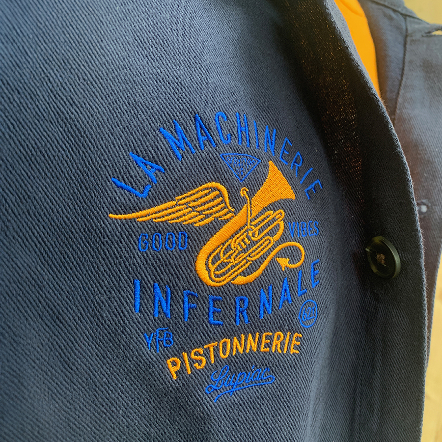 Veste de travail unisexe machinerie infernale gros plan 7