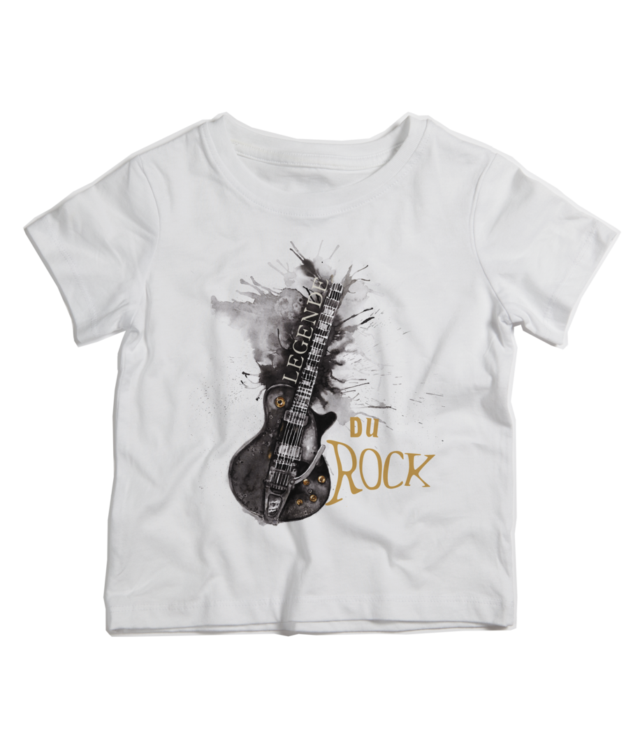 T-shirt enfant coton bio Guitare électrique