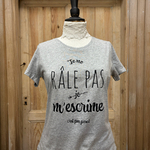 tee-shirt je ne râle pas je m'escrime catégorie femme