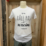 tee-shirt je m'escrime blanc