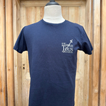 tee-shirt Un pour tous bleu marine catégorie homme