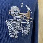 zoom veste de travail broderie beautiful bones categorie veste manteau