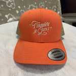 casquette brodée t'inquiète je Gers orange:beige1
