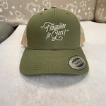 casquette brodée tinquiète je Gers kaki:beige1