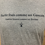 Tshirt partir frais comme un gascon gros plan
