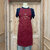 Tablier panache gascon bordeaux chiné