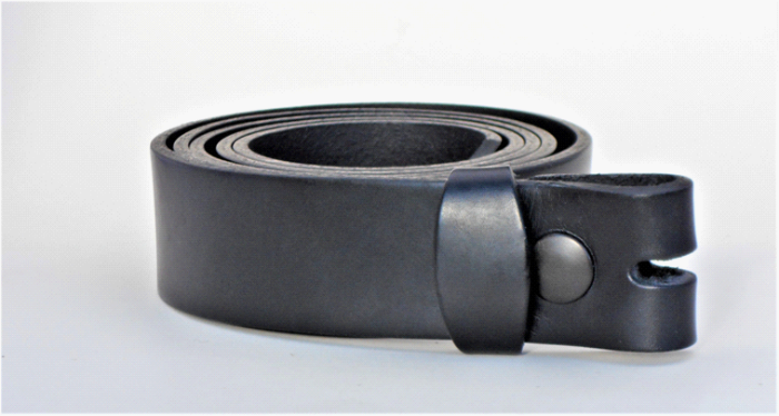 metaldart ceinture cuir artisanale noir